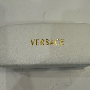 Versace Gold Logo White Sunglasses Case